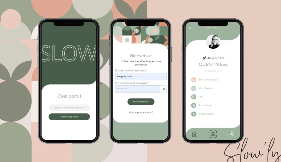 visuel application mobile dress me slowly